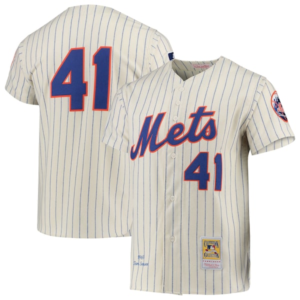Tom Seaver New York Mets  1969 Cooperstown Collection Authentic Jersey - Cream