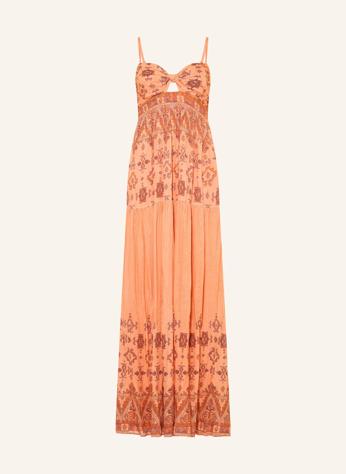 ba&sh Kleid ZEMA mit Glitzergarn und Cut-out