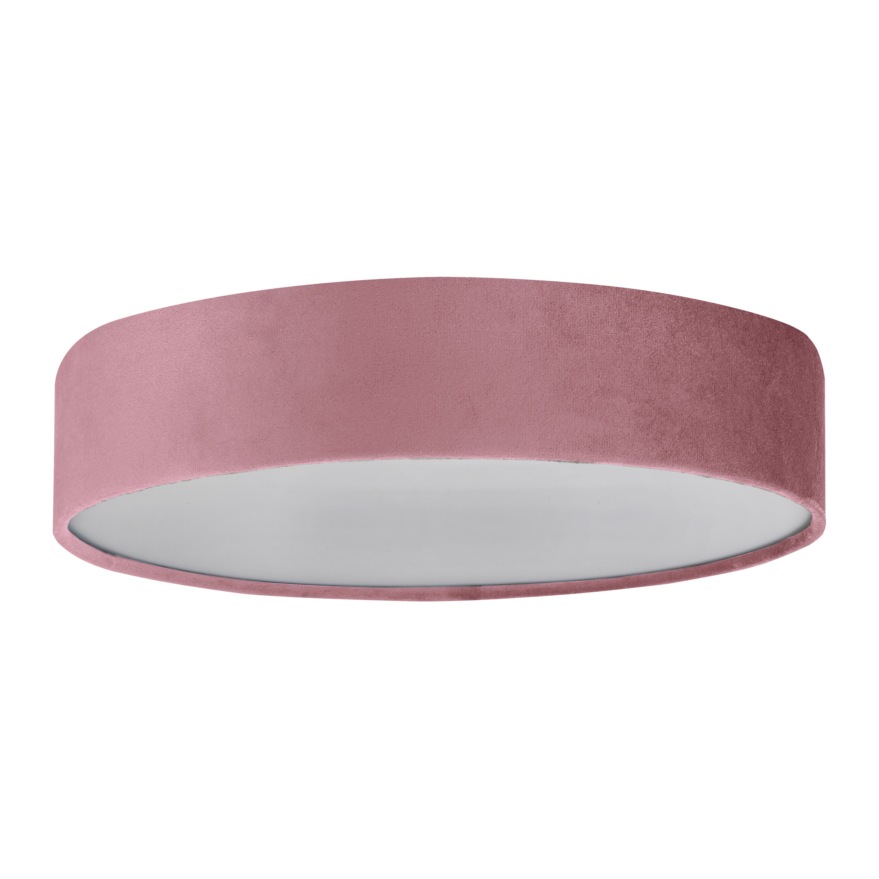 Searchlight Drum Plafondlamp 3-lichts - Pink Velvet