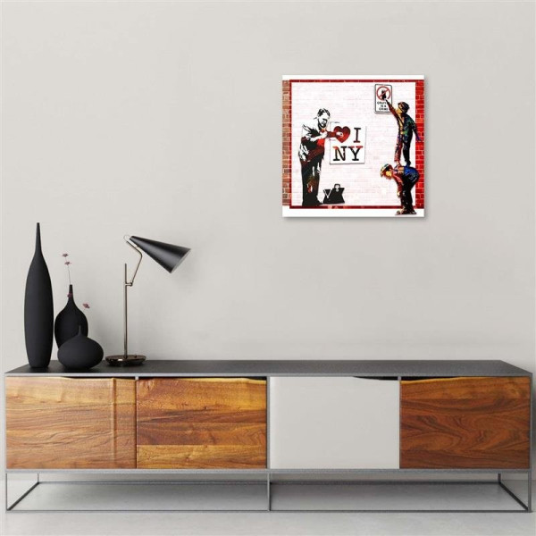 Feeby Obraz Banksy I love New York 30x30