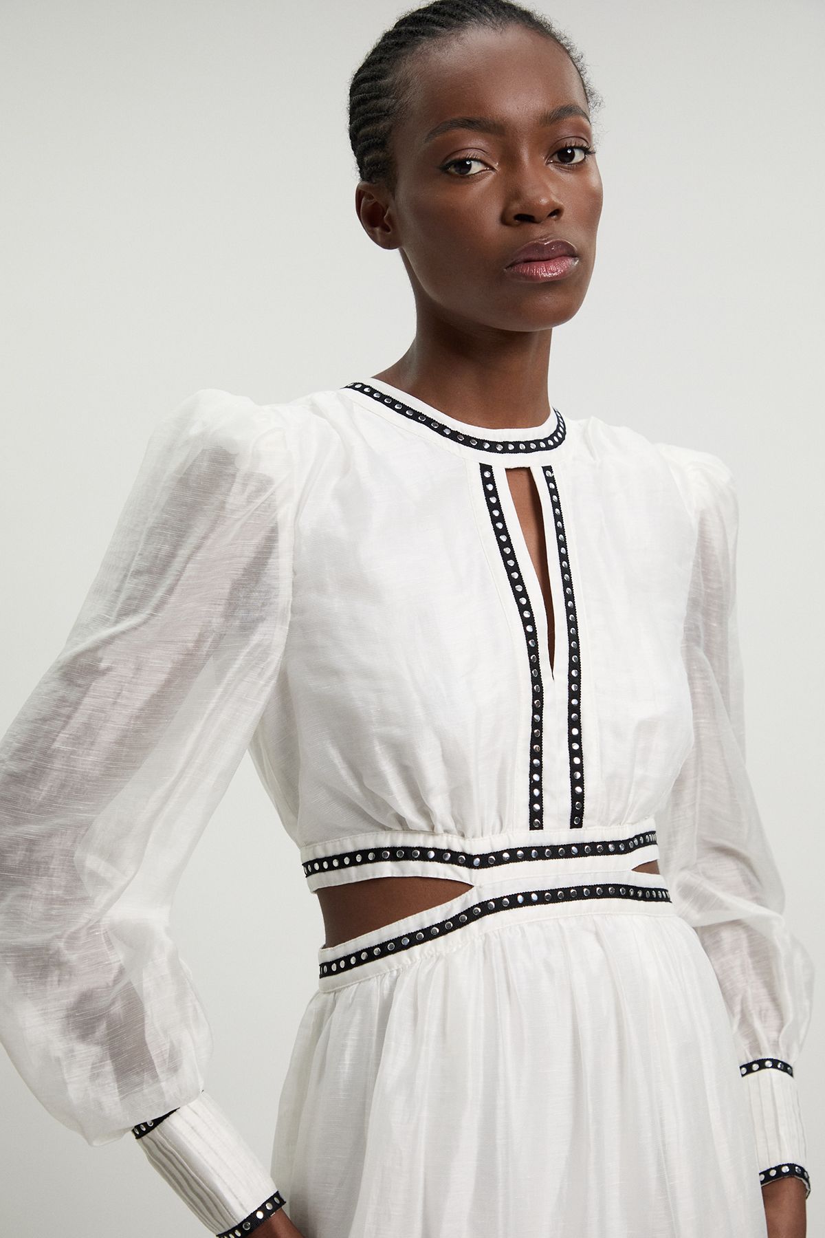 KarenMillen Studded Detail Maxi Dress