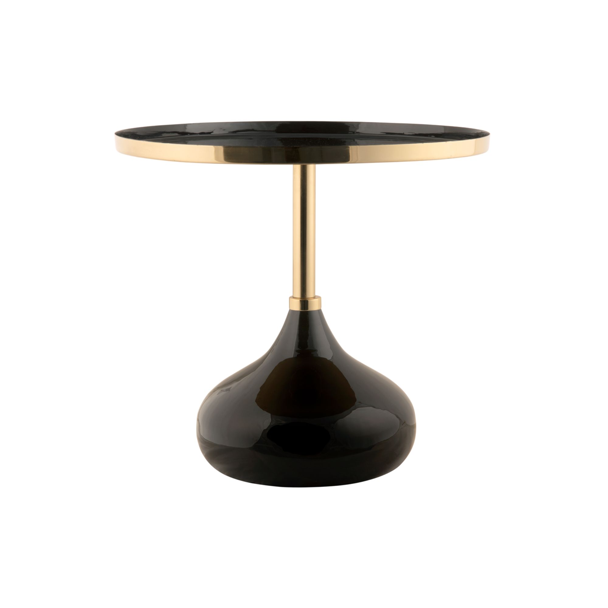 Leitmotiv bijzettafel Mila Large - zwart - Ø50cm