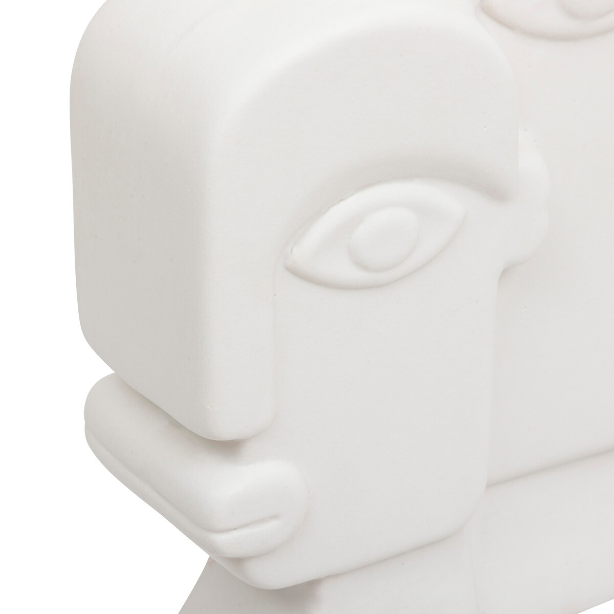 "Soleya" statue Ceramic, White, H.26 cm