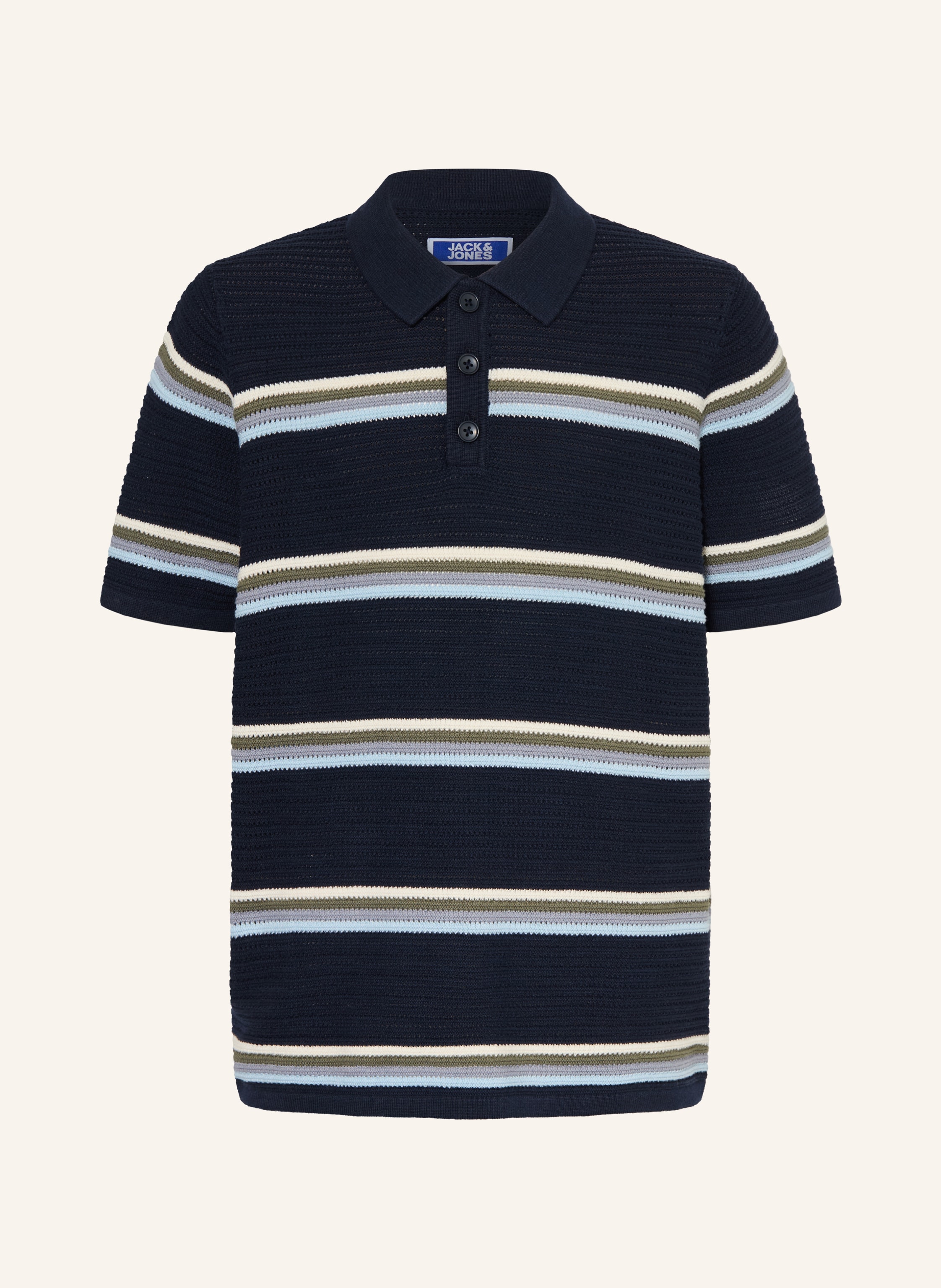 JACK&JONES Strick-Poloshirt