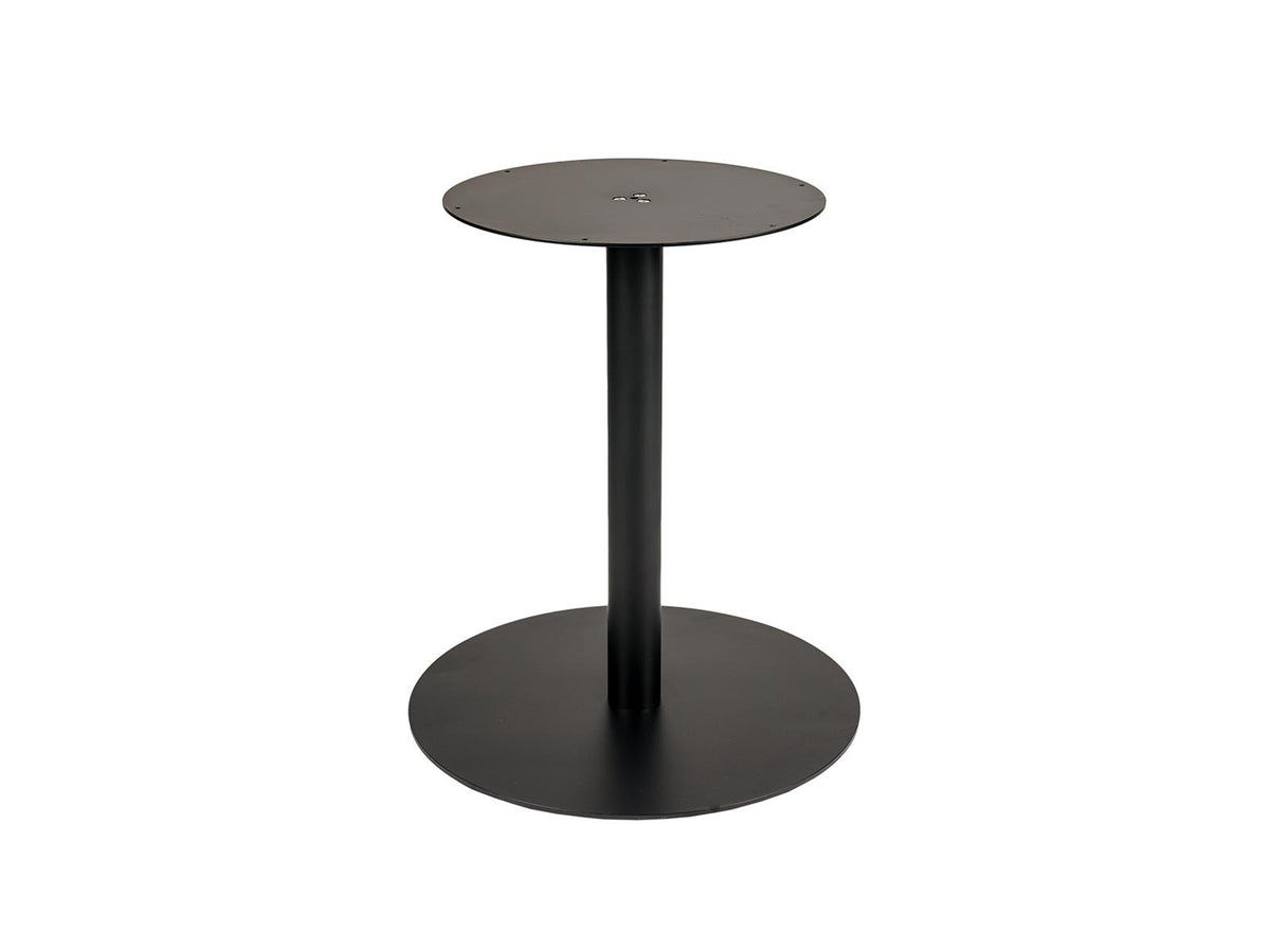 MaximaVida ronde metalen tafelpoot Portland zwart - extra zware 34 kilo uitvoering