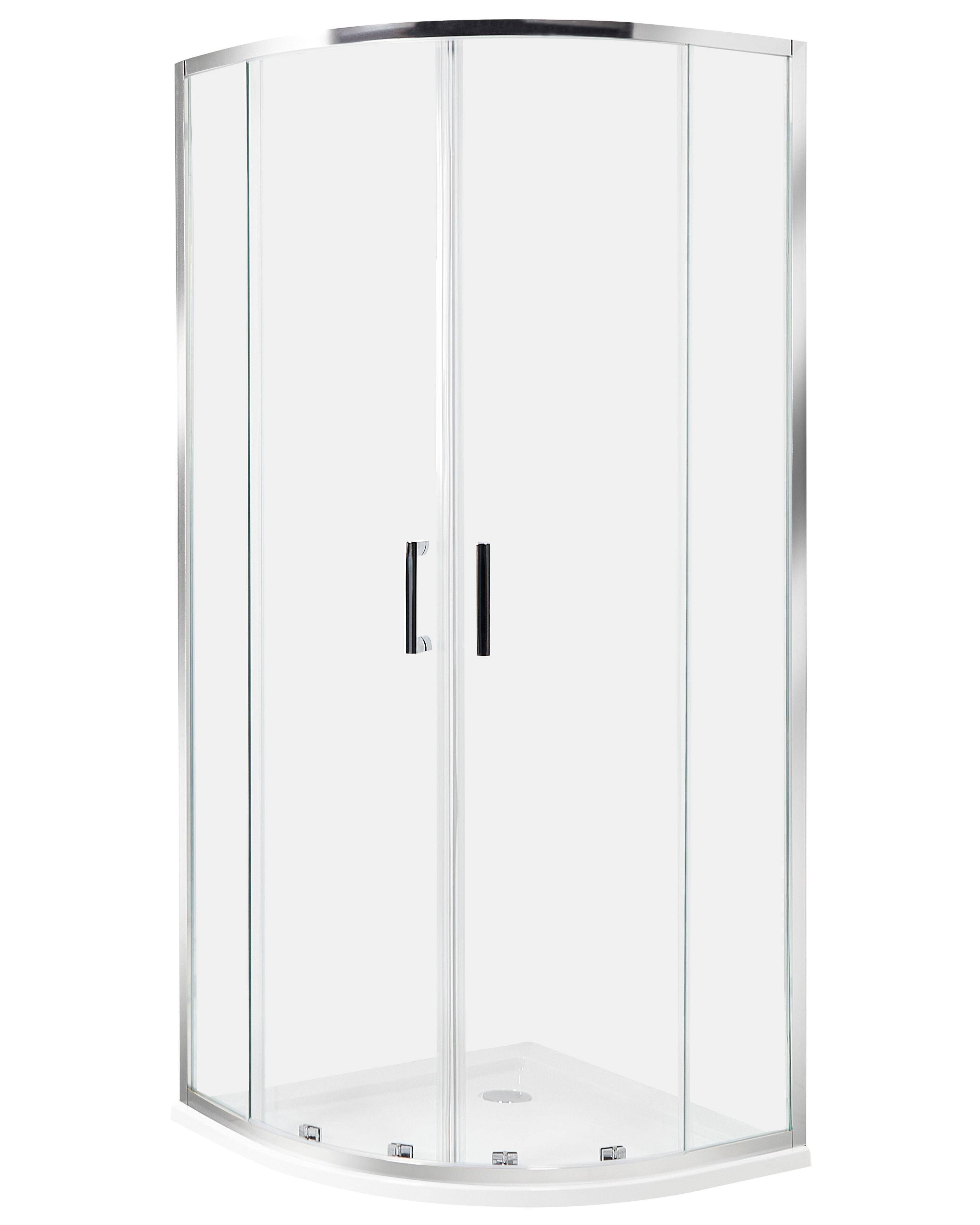Shower Enclosure JUKATAN 800 x 800 x 1850 mm Silver