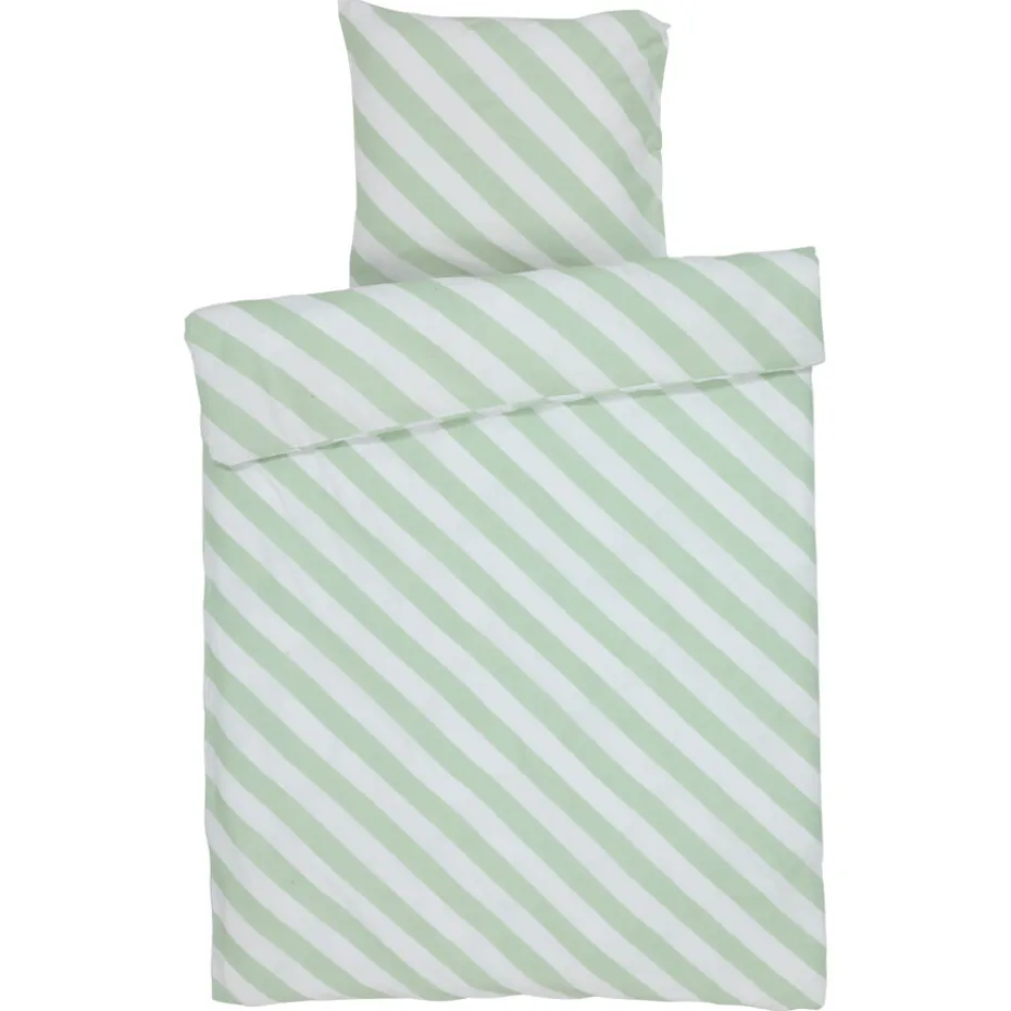 Kwantum Dekbedovertrekken | Beddengoed | Dekbedovertrek Riley – Groen 140×220 Cm 140X220CM