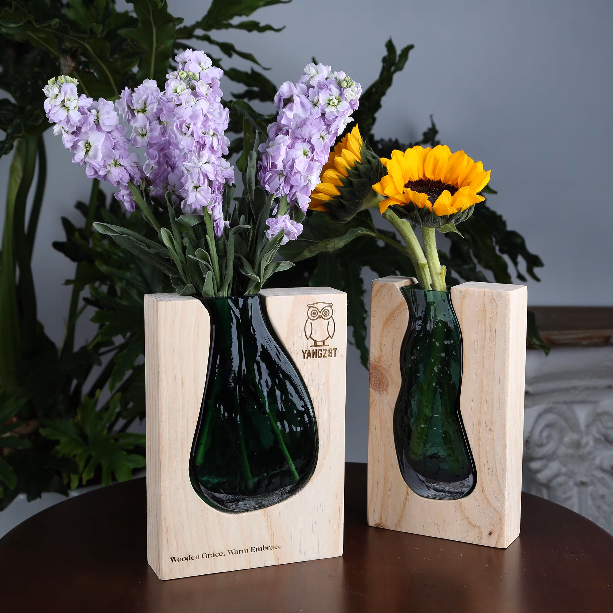 Custom Wooden Vase,Personalized Flower Holder,Artistic Vase,Unique Gift for Her,Gift for Mom,Eco-Friendly Home Décor,Thoughtful Gift Idea