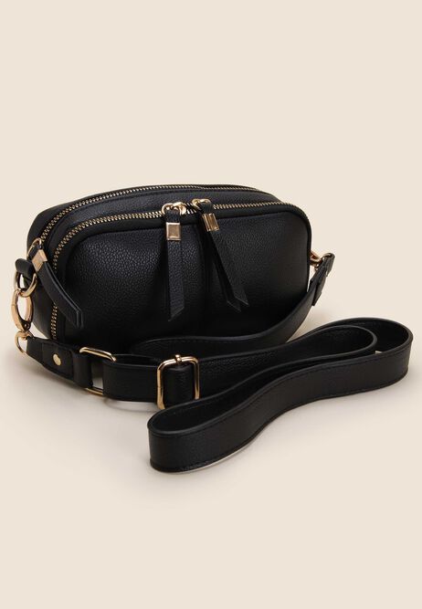 Womens Black Mini Camera Bag