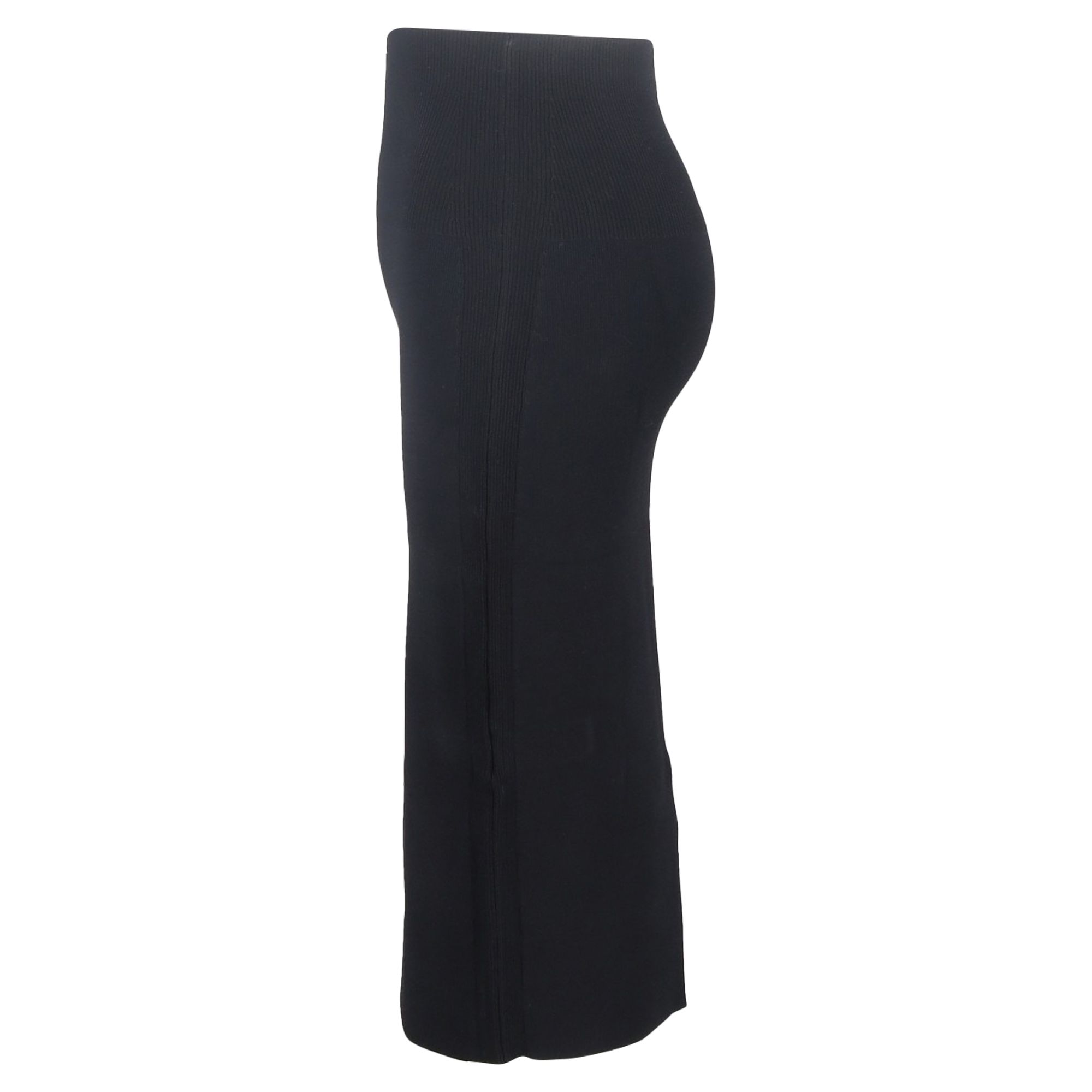 Victoria Beckham Preloved Midi Skirt in Black Viscose