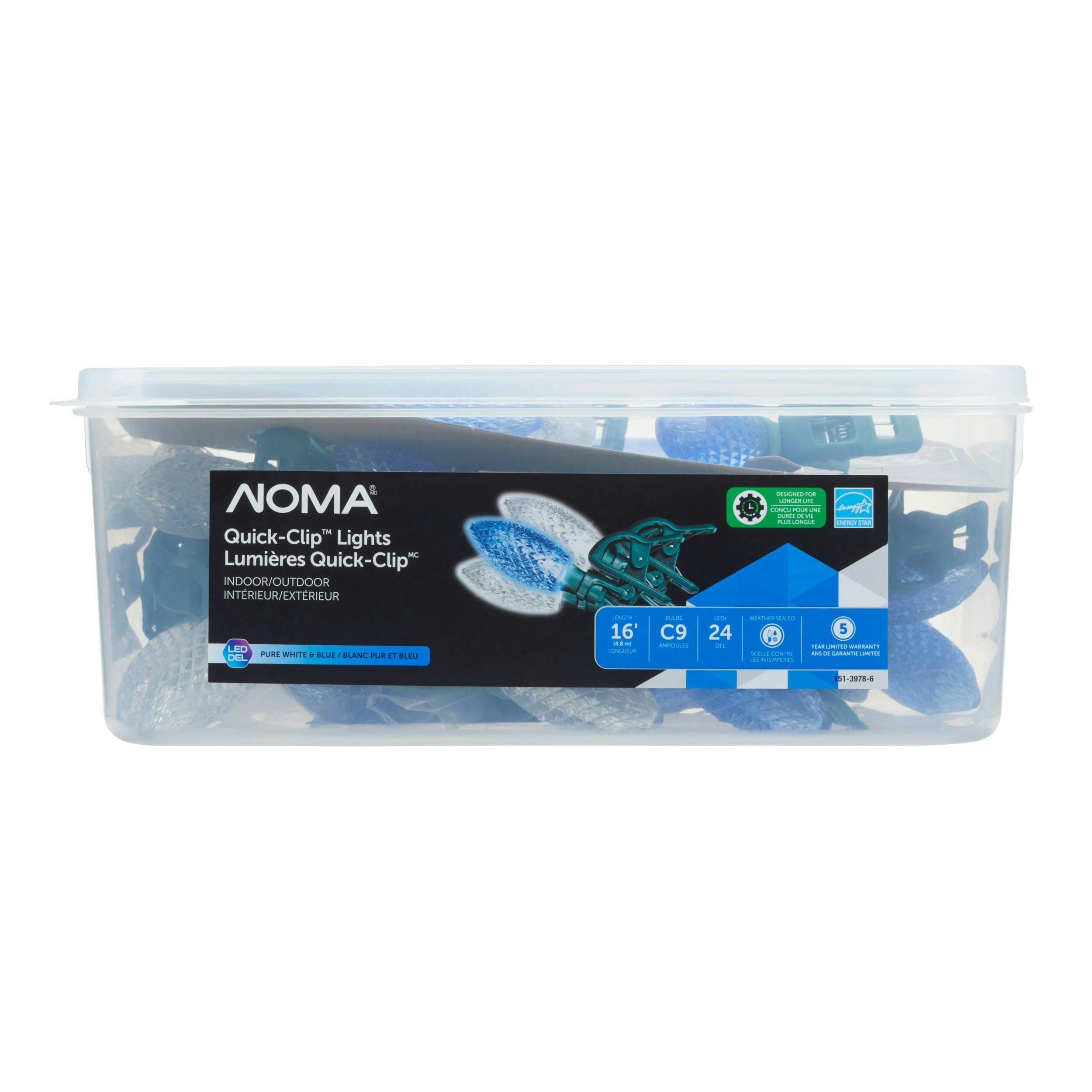 NOMA Quick-Clip 24 C9 LED Lights, B/PW