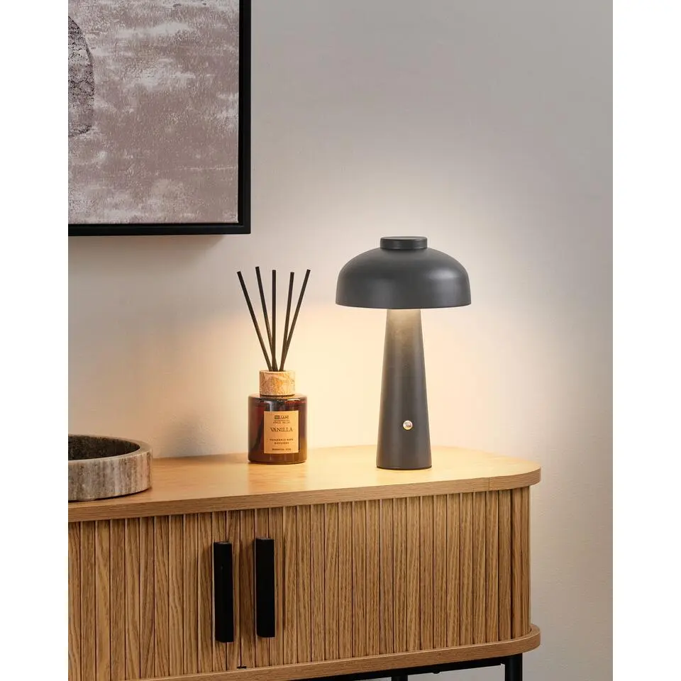 AGUSAN - Tafellamp - Zwart - IJzer