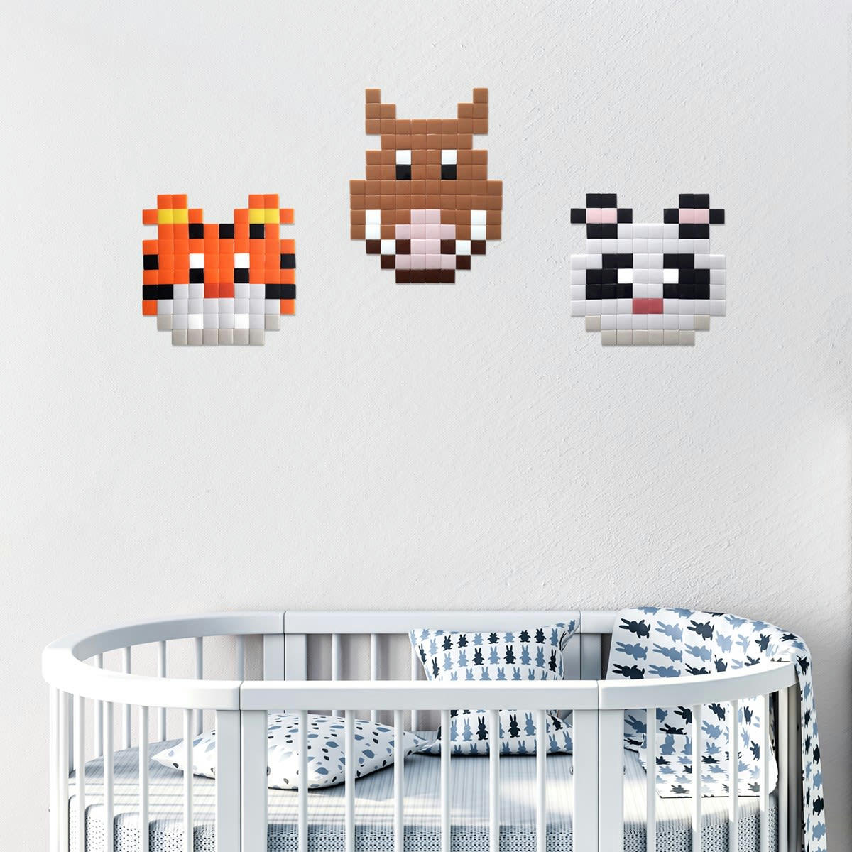 TIGRE - Mosaïque adhésive en verre orange