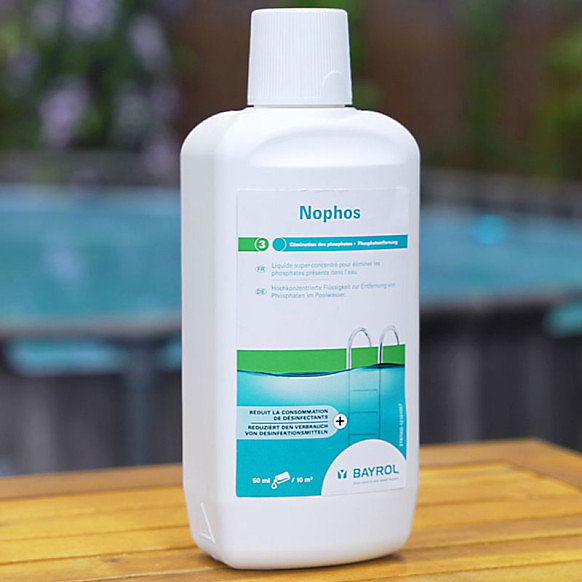Anti-phosphates Nophos Bayrol - élimination des phosphates - 1 litre -