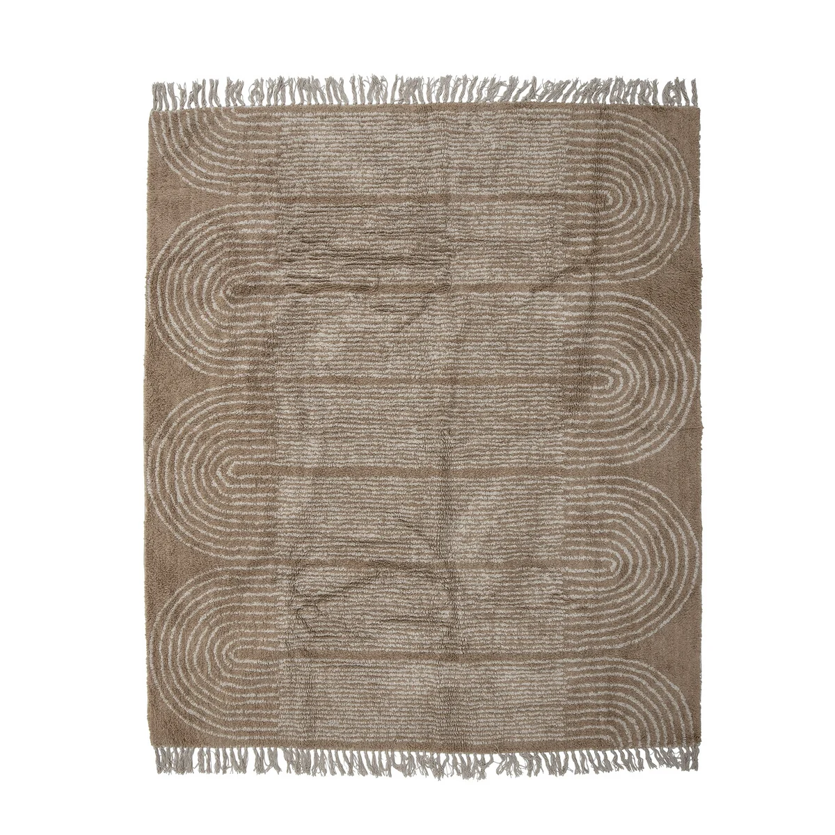 Bloomingville - Zeynep Teppich, 150 x 215 cm, braun