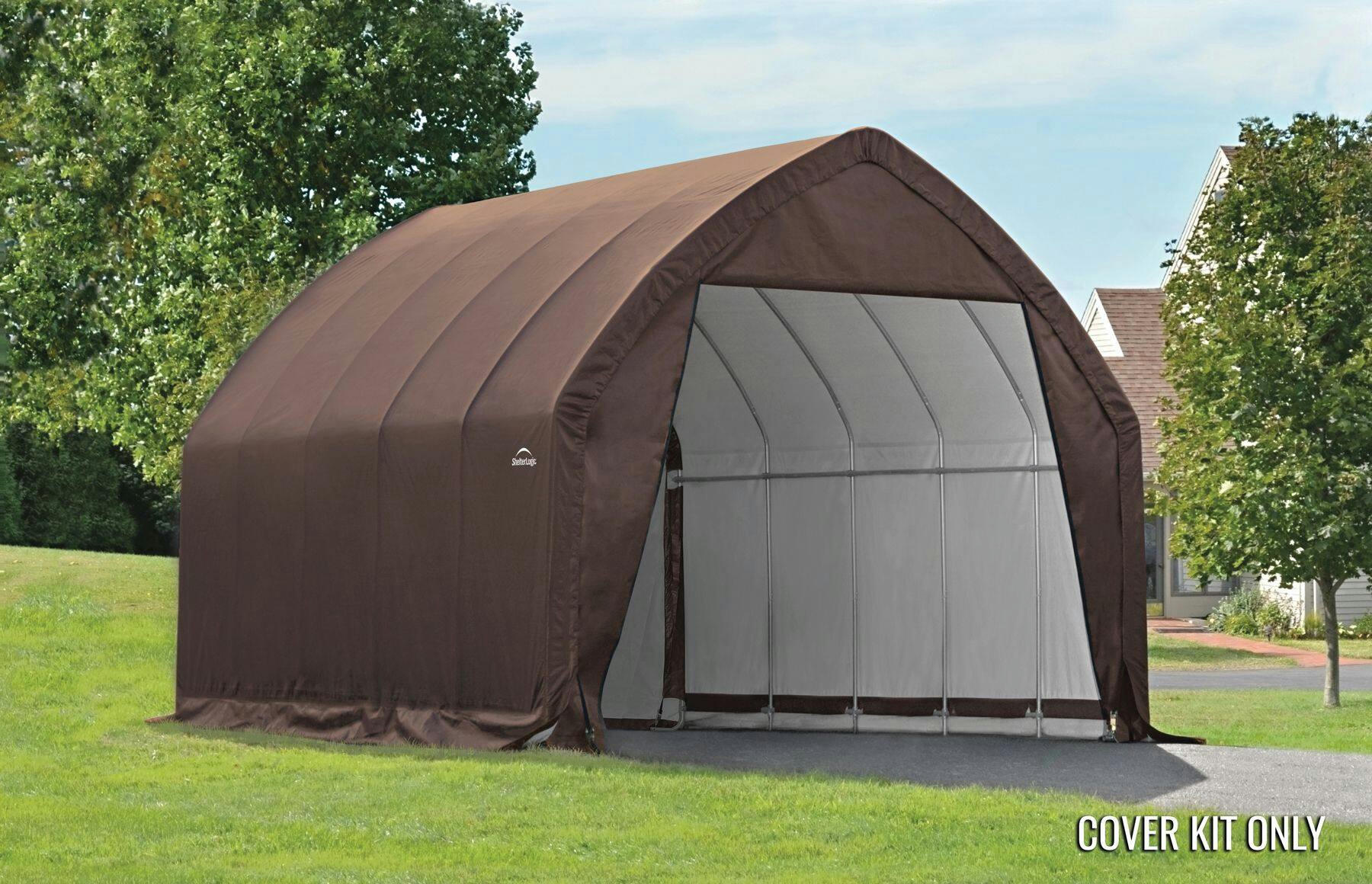 Replacement Cover Only - ShelterLogic Peak Replacement Cover Kit, 13-ft x 20-ft x 12-ft