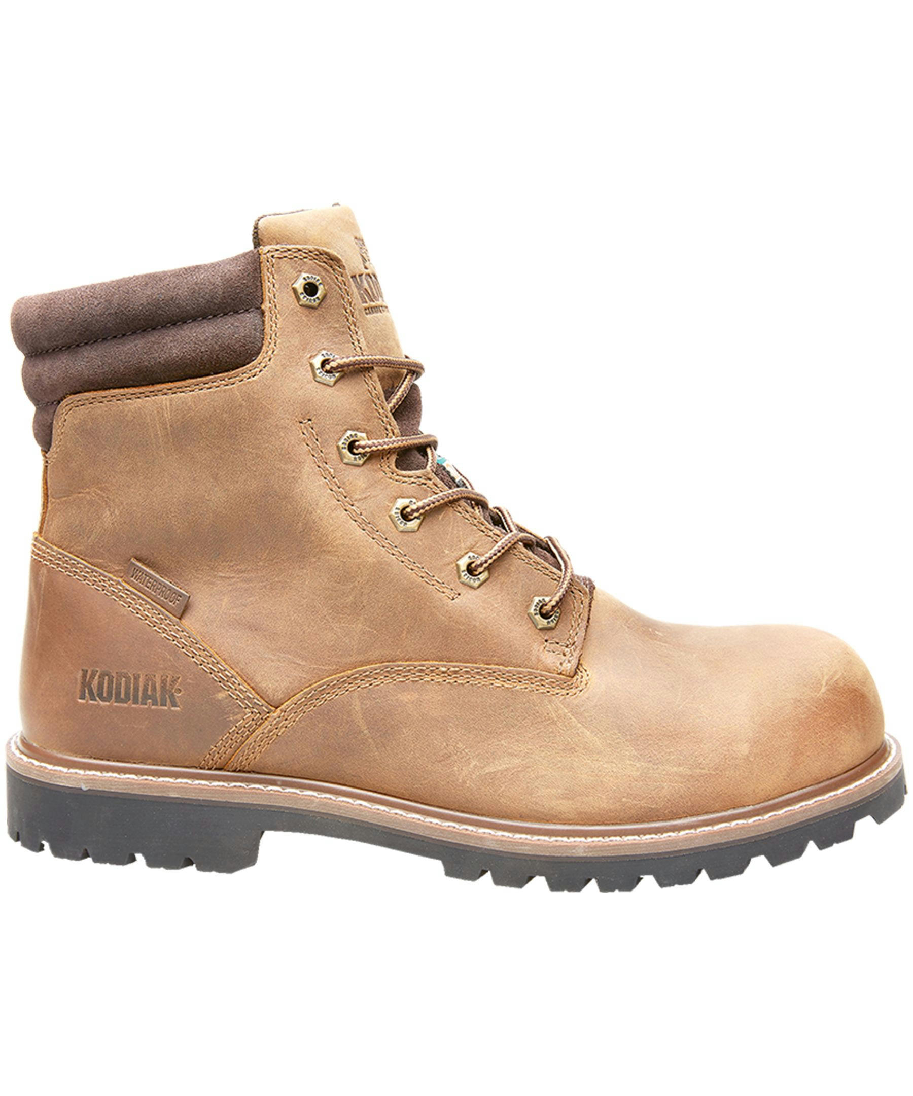 Kodiak Men's McKinney 6 Inch Composite Toe Composite Plate Waterproof Work Boots