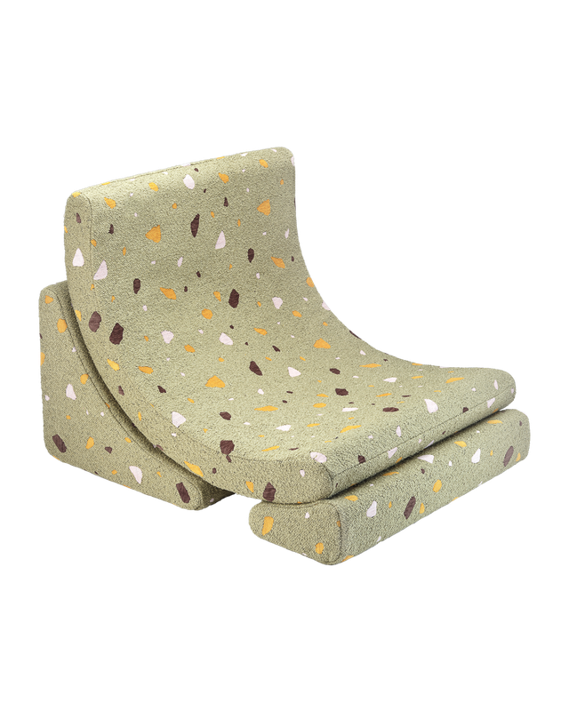 Wigiwama Terrazzo Moon Chair - Groen