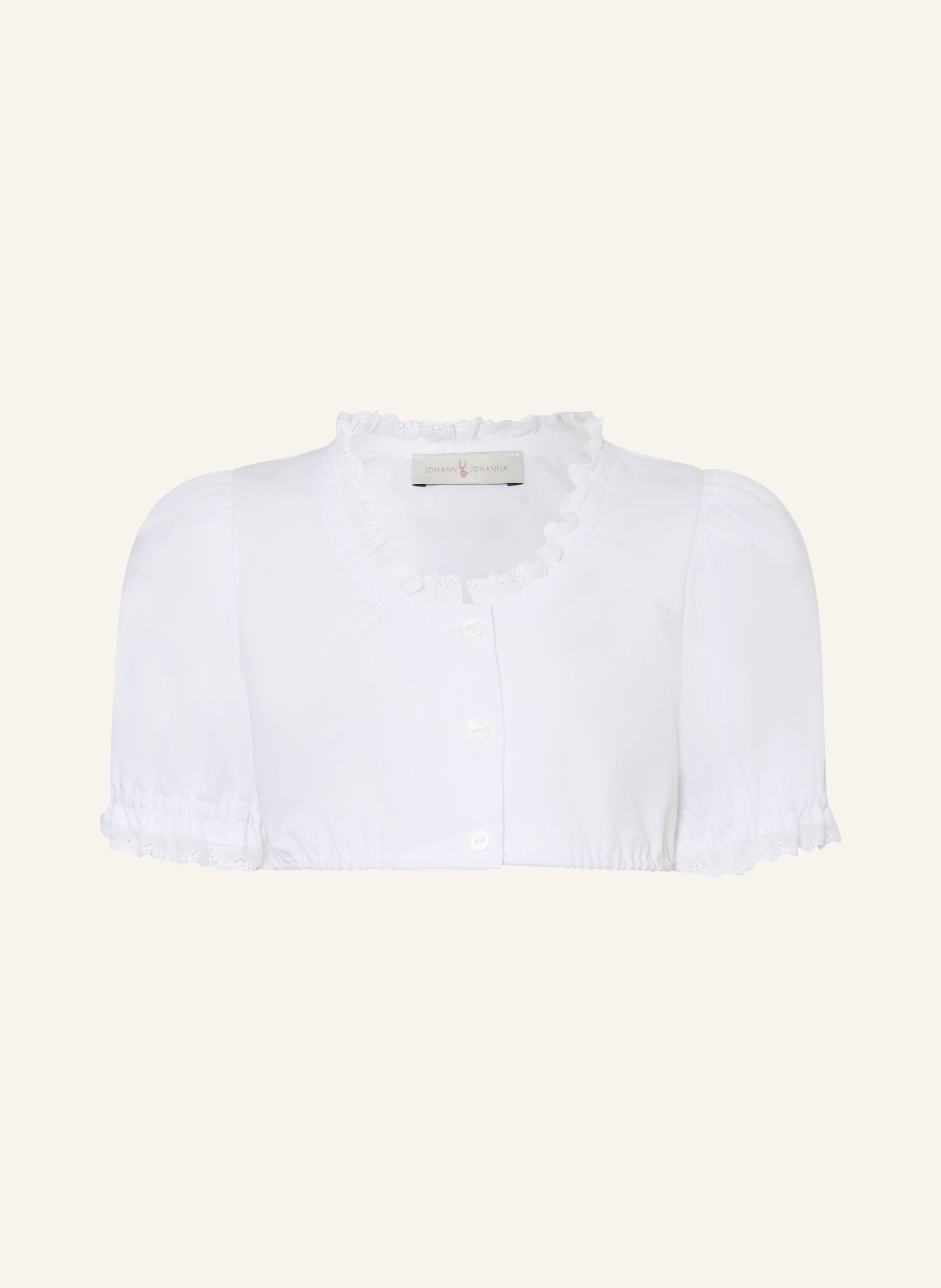 Johann & Johanna Dirndlbluse mit Spitze