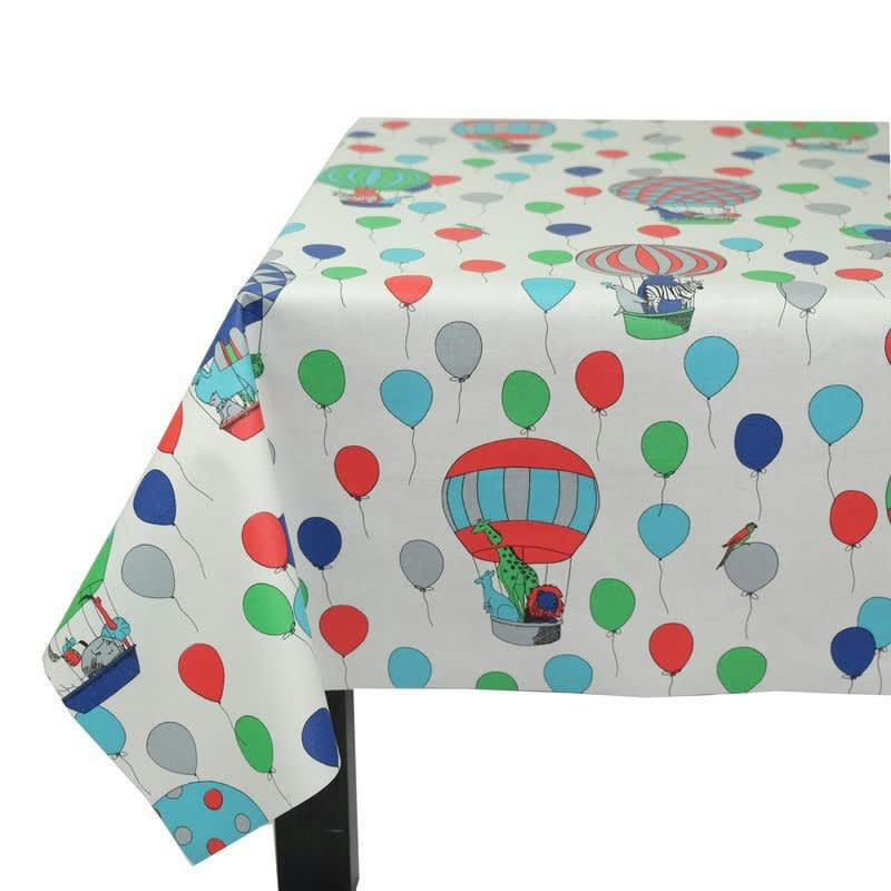 CIRQUE - Nappe enduite rectangle 160 x 300 cm multicolore