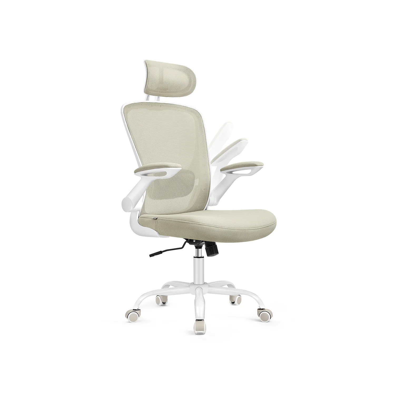 Chaise bureau ergonomique en toile 53 cm