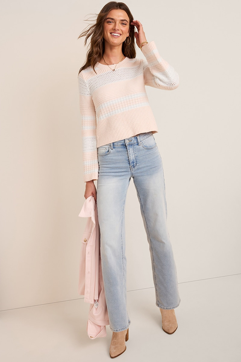 June Crewneck Striped Sweater