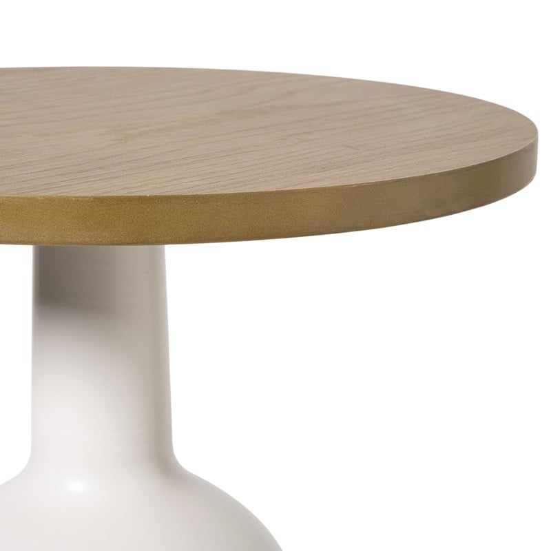 Bijzettafel Chico - bruin/beige - &Oslash;40x47 cm