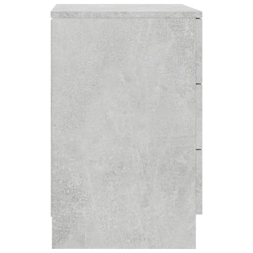 NNEVL Bedside Cabinet Concrete Grey 38x35x56 cm Chipboard