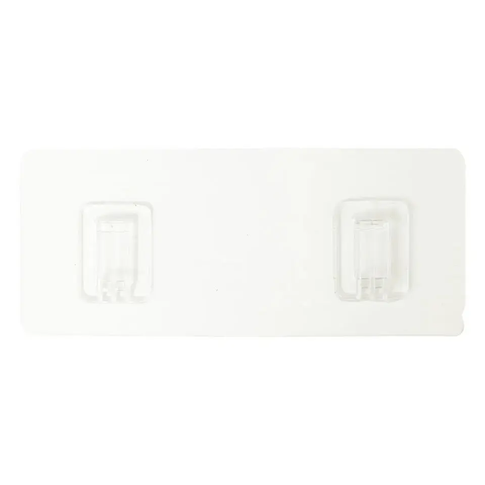 5Five Badkamer douche rekje - metaal/hout - kleefstrip - 25x10x8cm