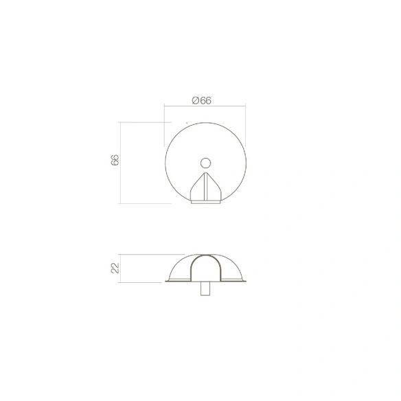 Türstopper, D.66x22 mm