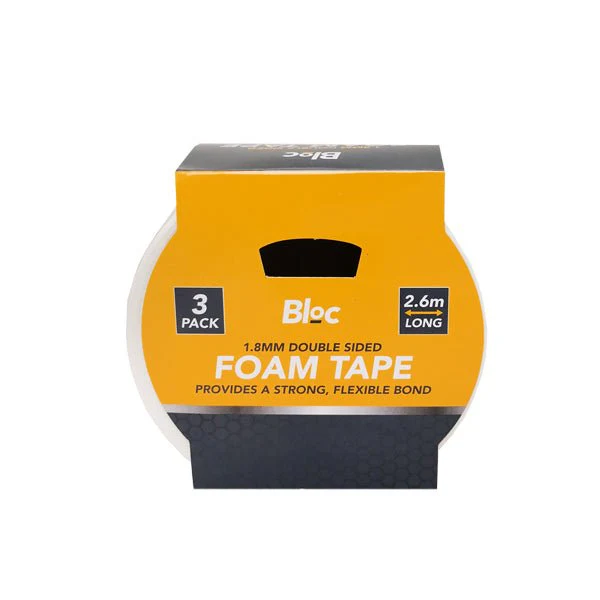 Bloc Double Sided Foam Tape 3 Pack