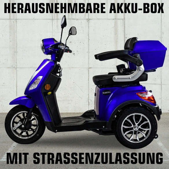 Elektroroller »E-Trike«, max. 25 km/h, Reichweite: 90 km