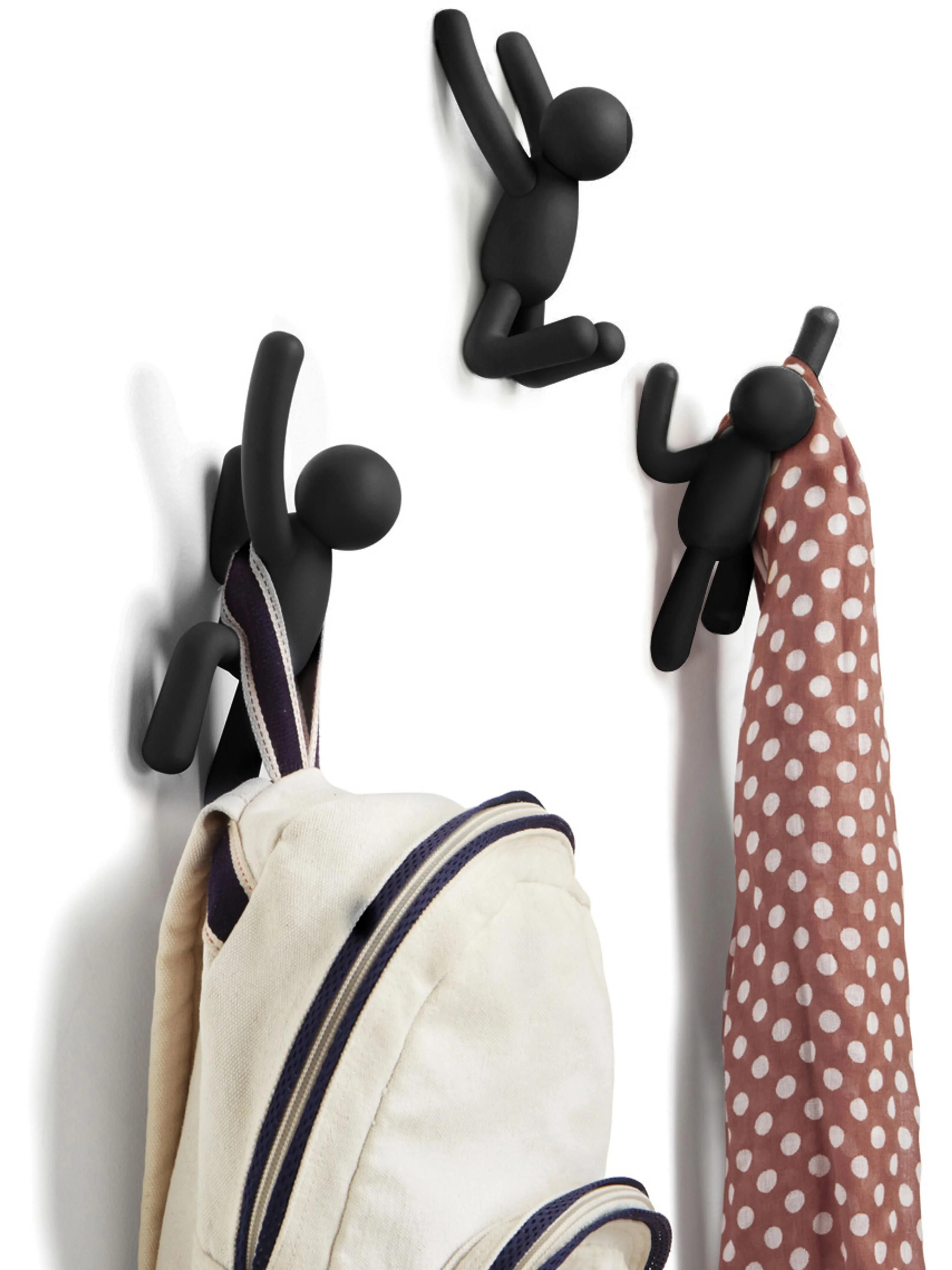 Design Wandhaken Buddy, 3er-Set
