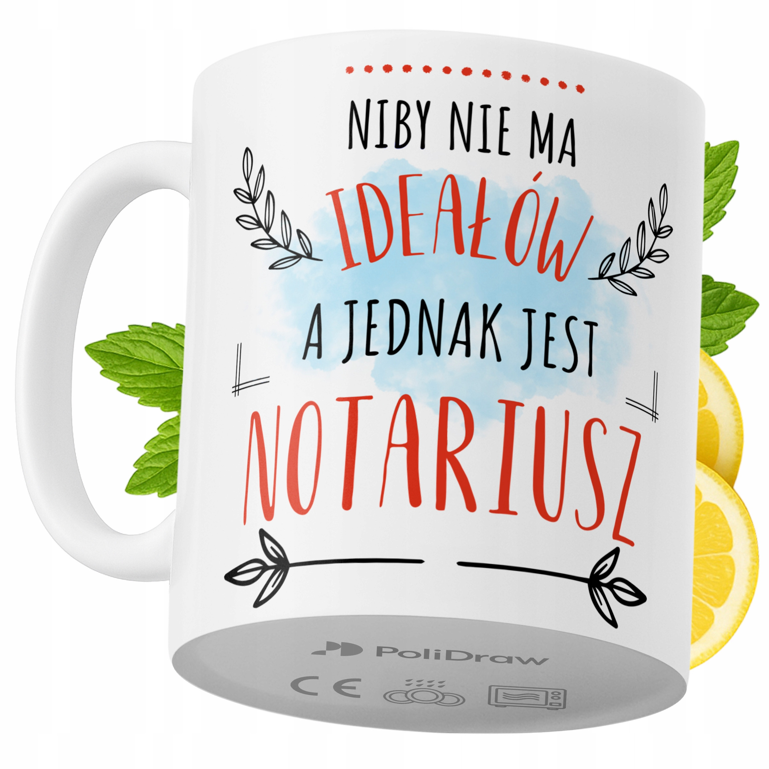 Kubek Dla Notariusza na Prezent z Nadrukiem ze Zdjęciem 330 ml PoliDraw