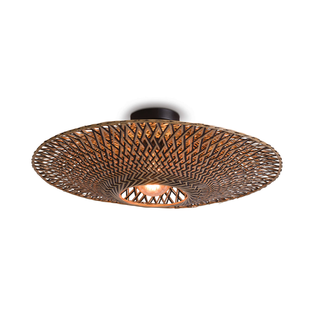 GOOD&MOJO plafonnière Bali - bruin - Ø60cm