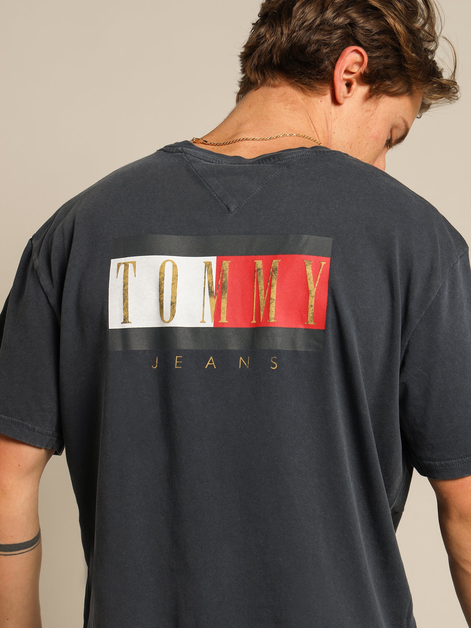 Vintage Flag Print T-Shirt
