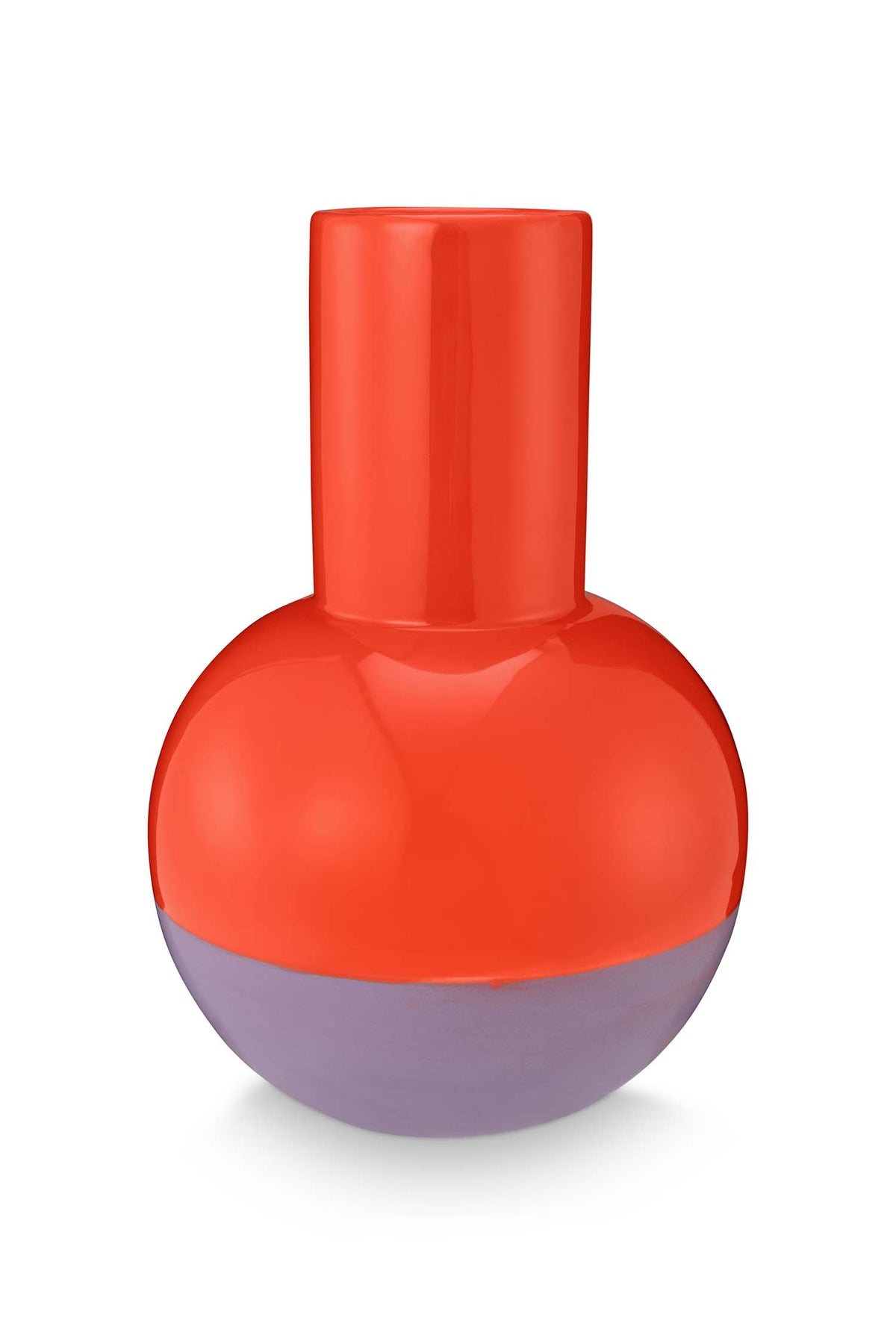 vtwonen - Vaas - Bloemenvaas - Keramiek - Rood - 21cm