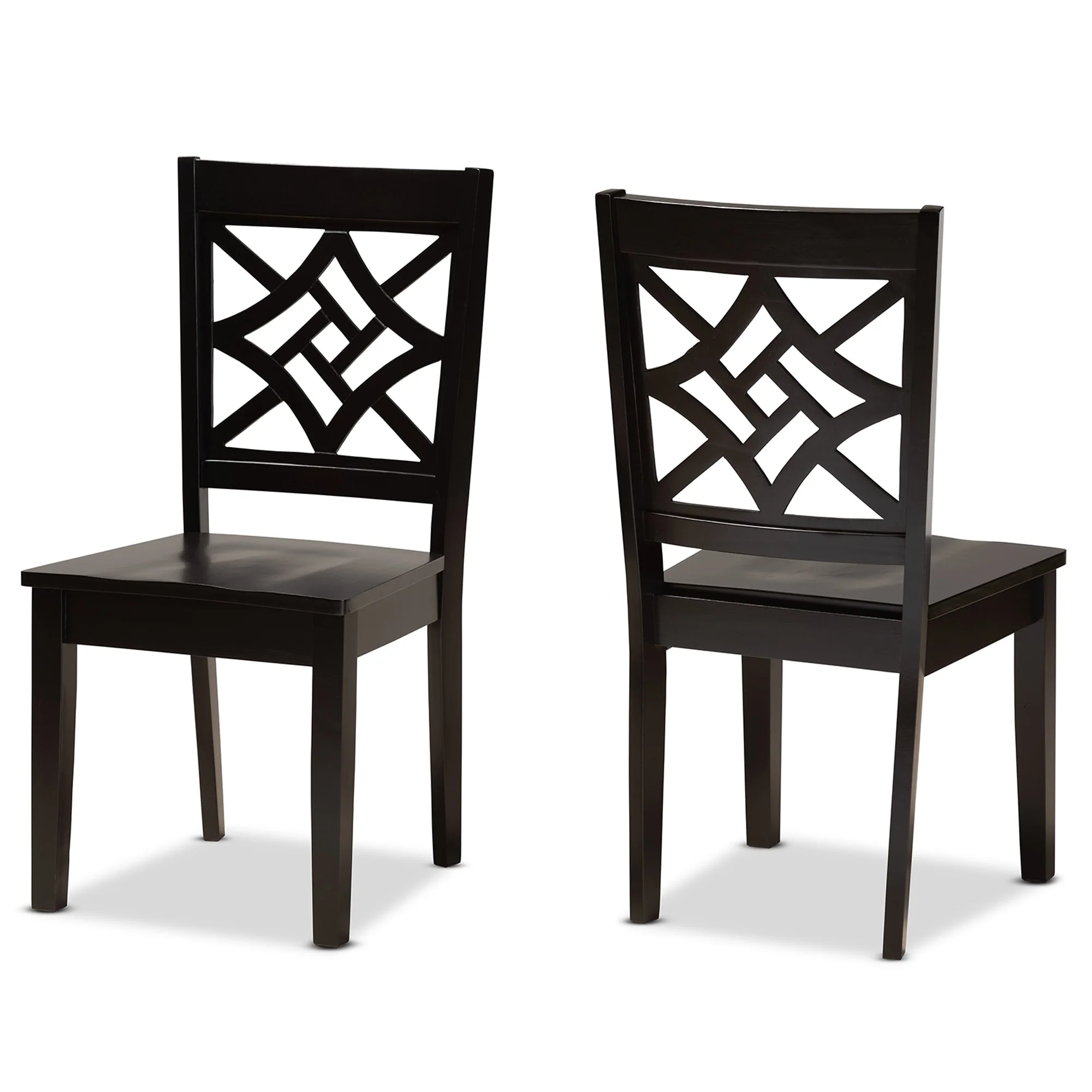 Nicolette Modern and Contemporary Transitional 2-PC Dining Chair Set