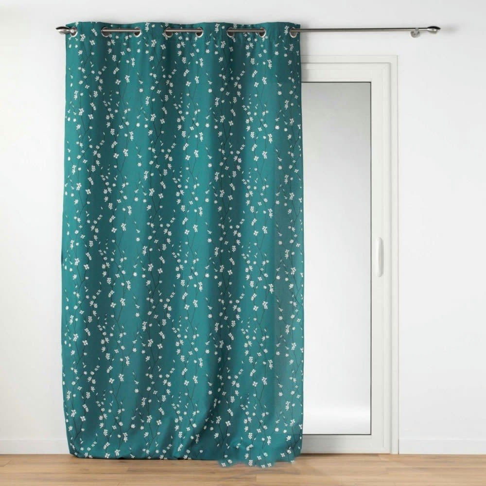 - Rideau  polyester Bleu 140 X 260