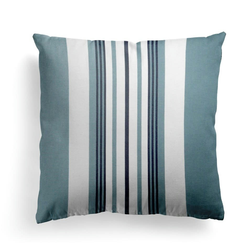 DONIBANE - Housse de coussin bleu 40x40