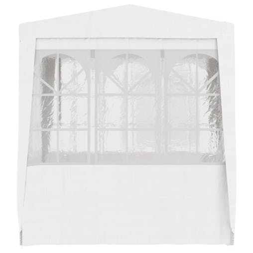 NNEVL Professional Party Tent with Side Walls 2x2 m White 90 g/m&sup2;