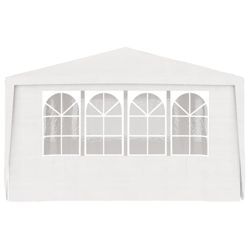 NNEVL Professional Party Tent with Side Walls 4x6 m White 90 g/m&sup2;