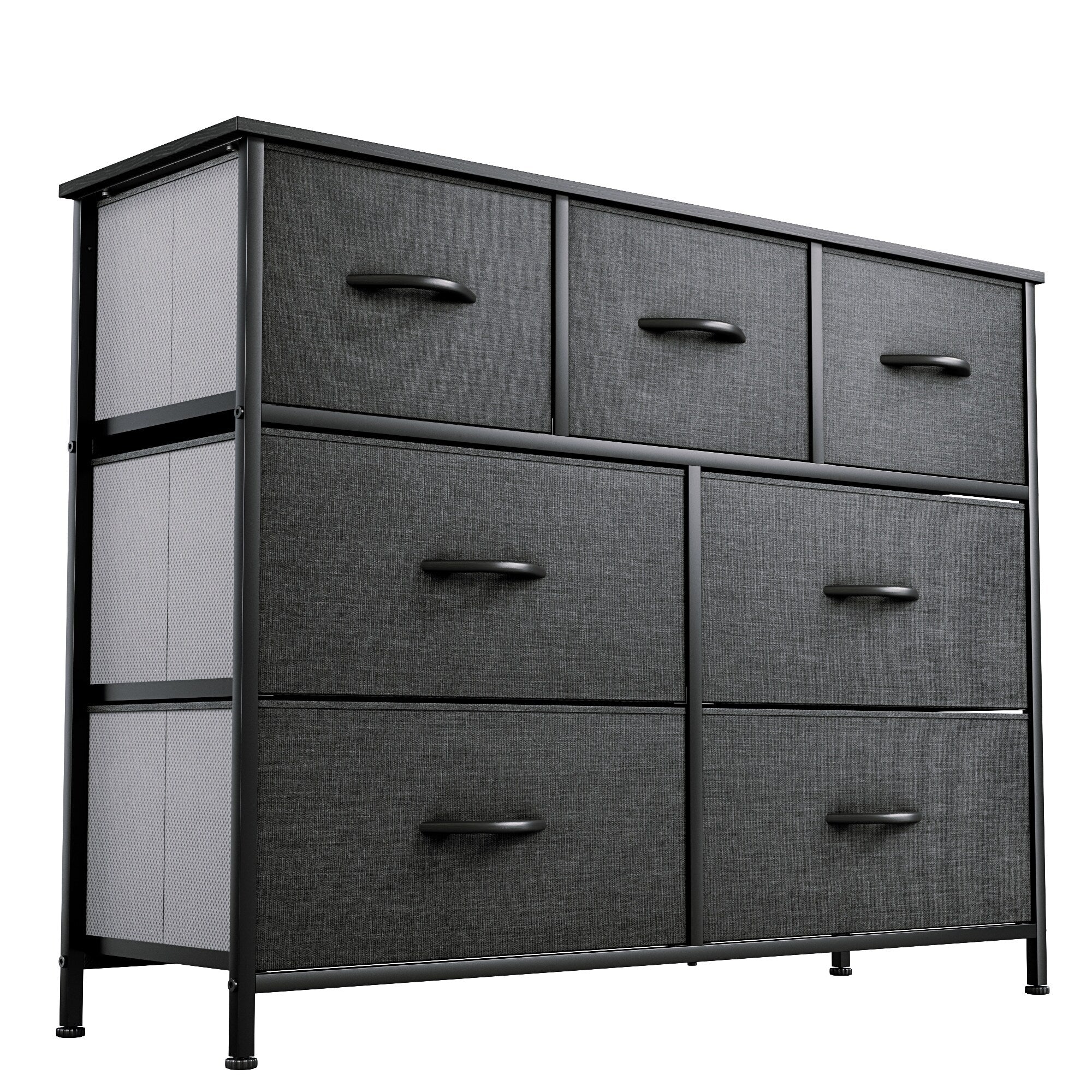29.7 Modern Fabric 7 Drawer Storage Chest Tower