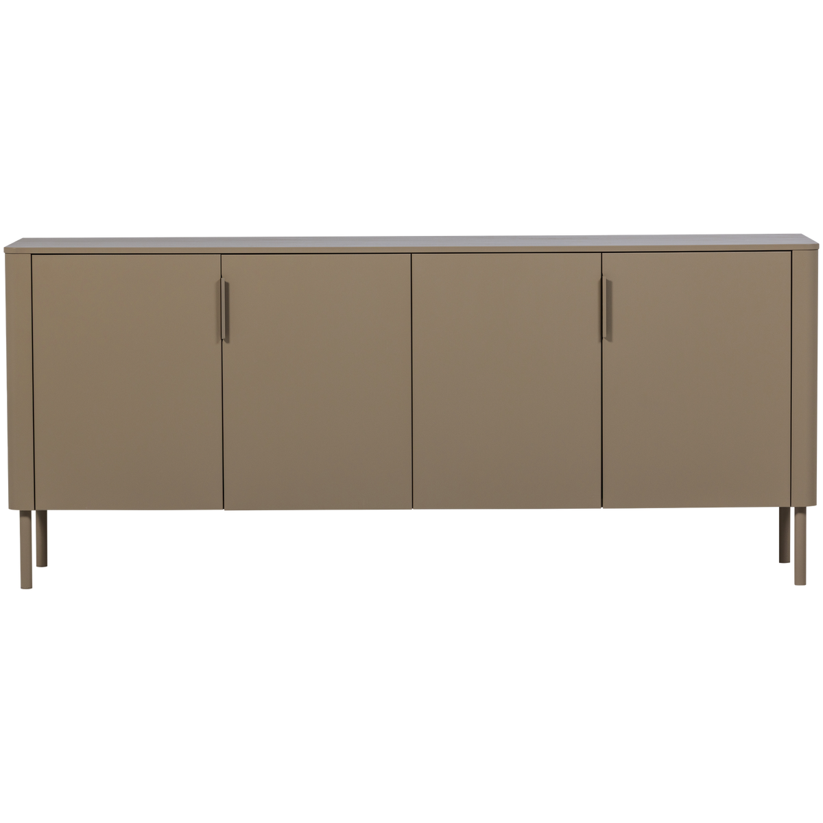 WOOOD dressoir Gunnar 200 cm - Grenen - Mud - 85x201x44