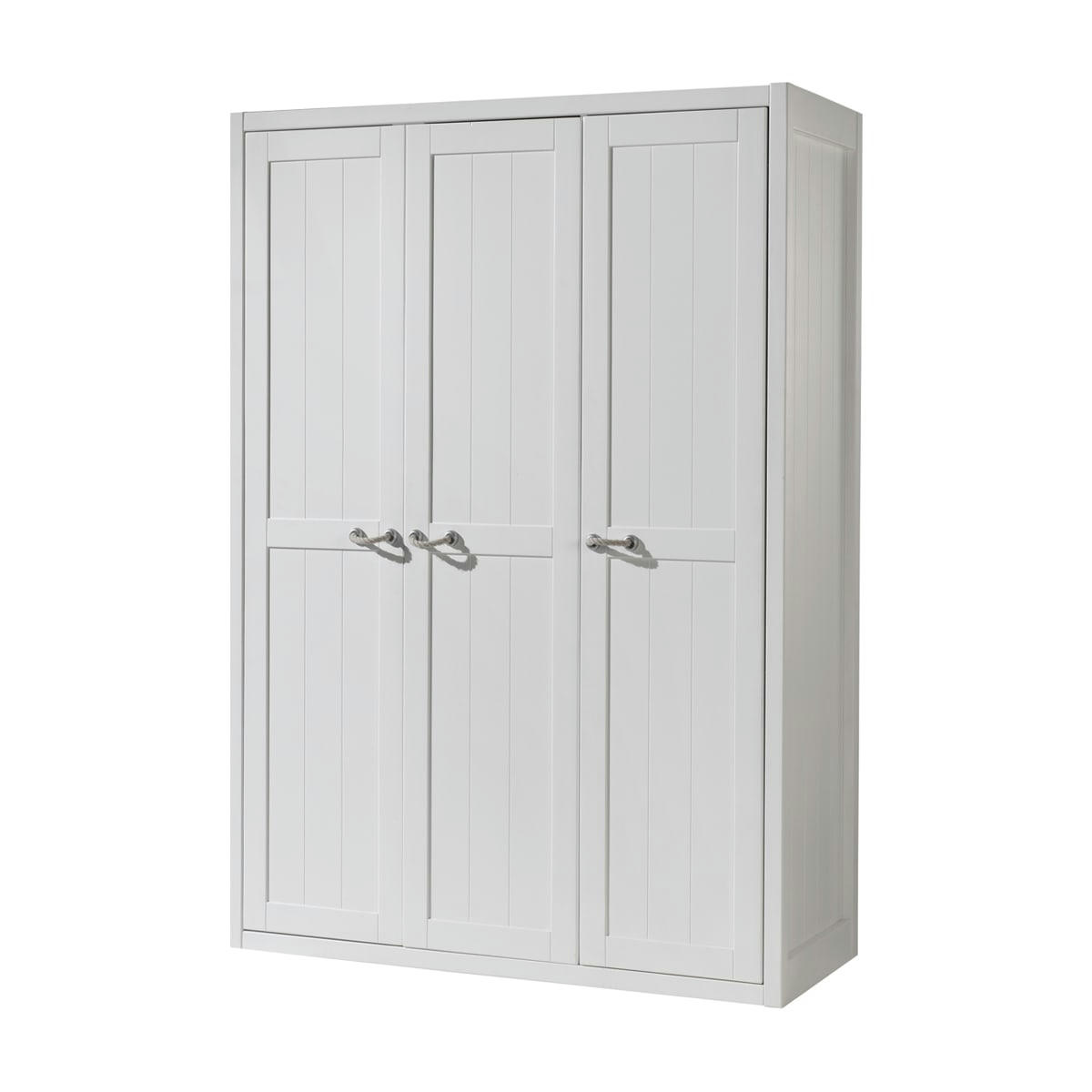 LEWIS - Armoire 3 portes blanc