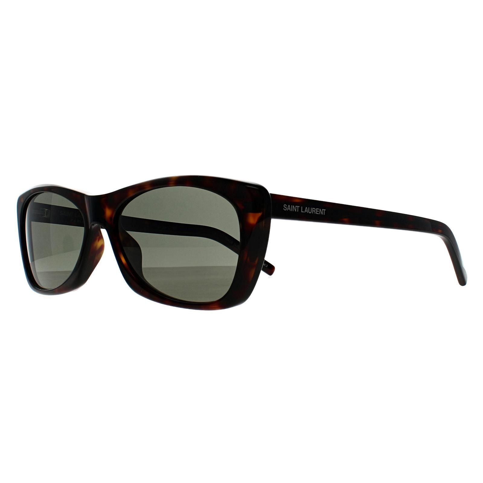 Saint Laurent Rectangle Havana Grey SL 613