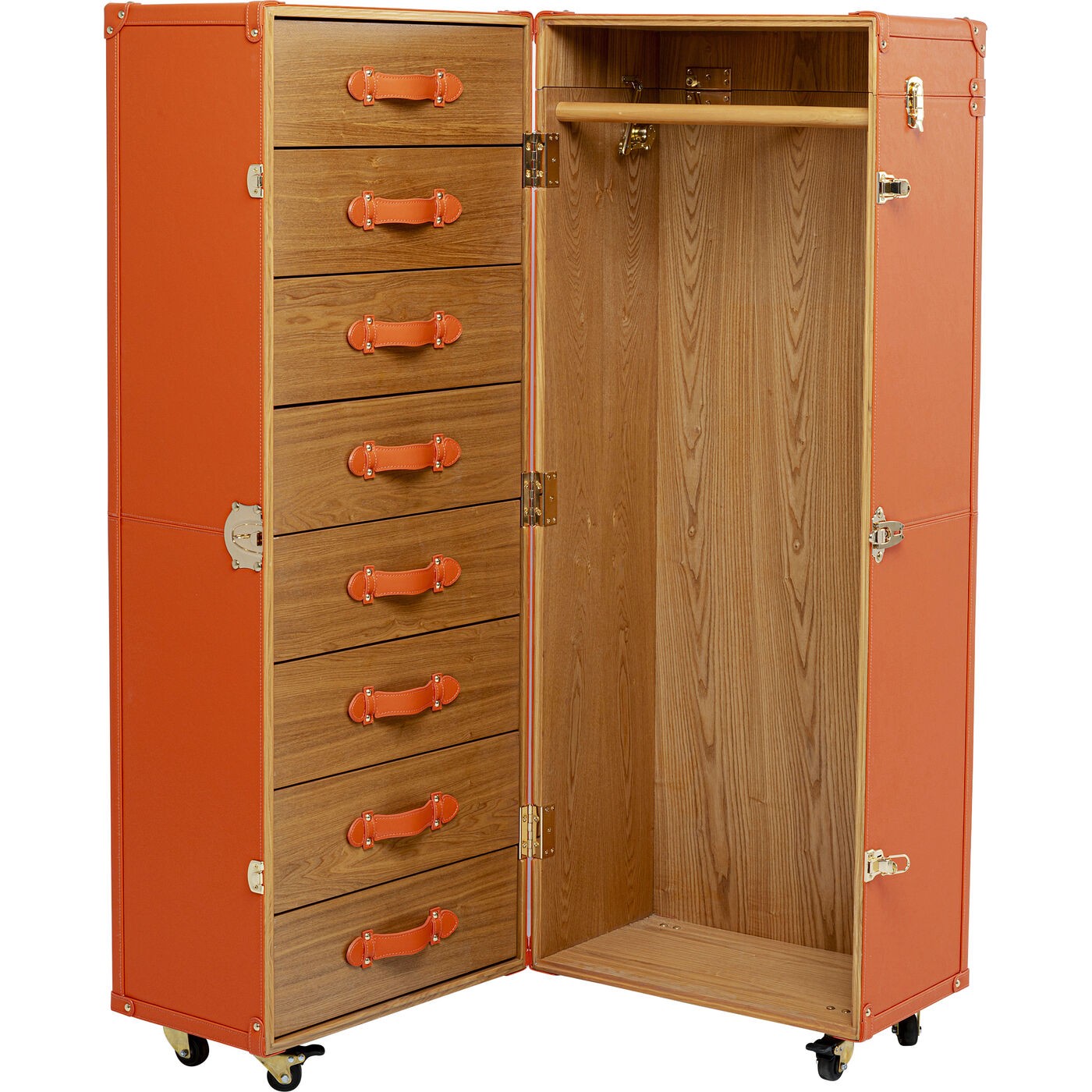 Kofferkast Monaco oranje Kare Design