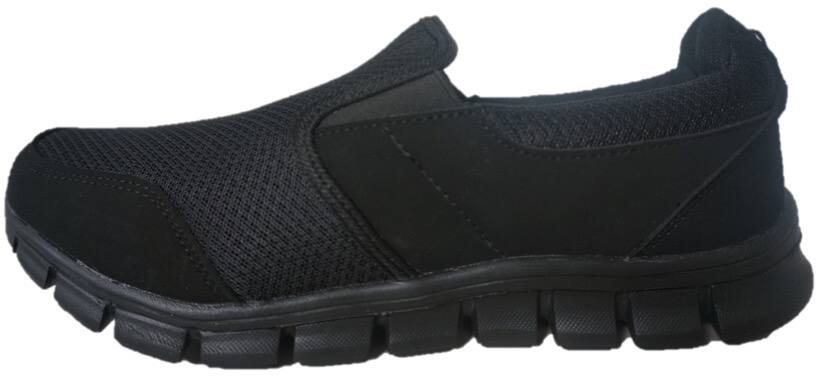 Outbound Men's Athleisure Lightweight Casual Slip-on Shoes with Memory Foam, Black