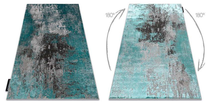 Dywan DE LUXE nowoczesny 570 Vintage przecierany - Strukturalny 200x290 cm