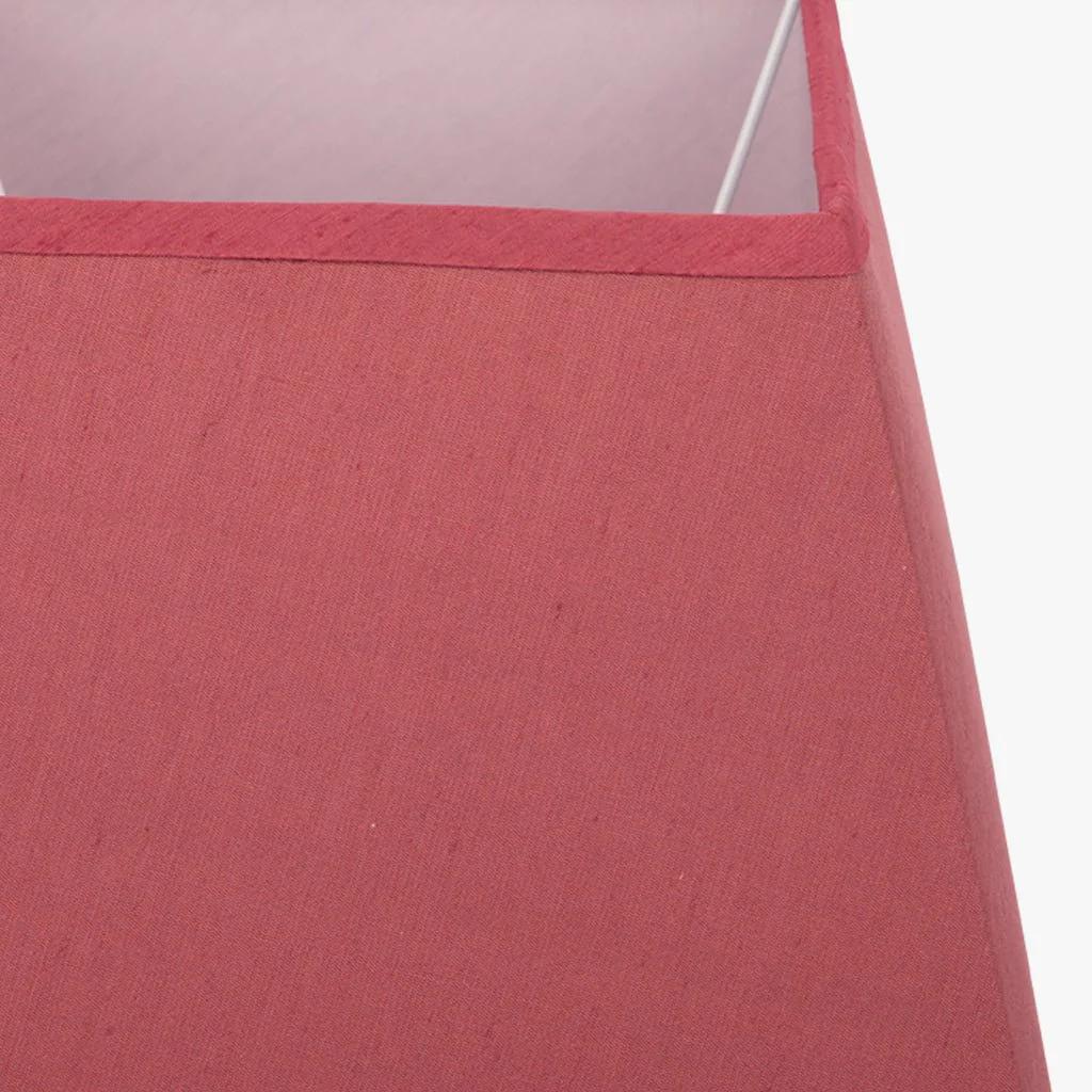 AbatJour Quadrado em Seda Vermelho